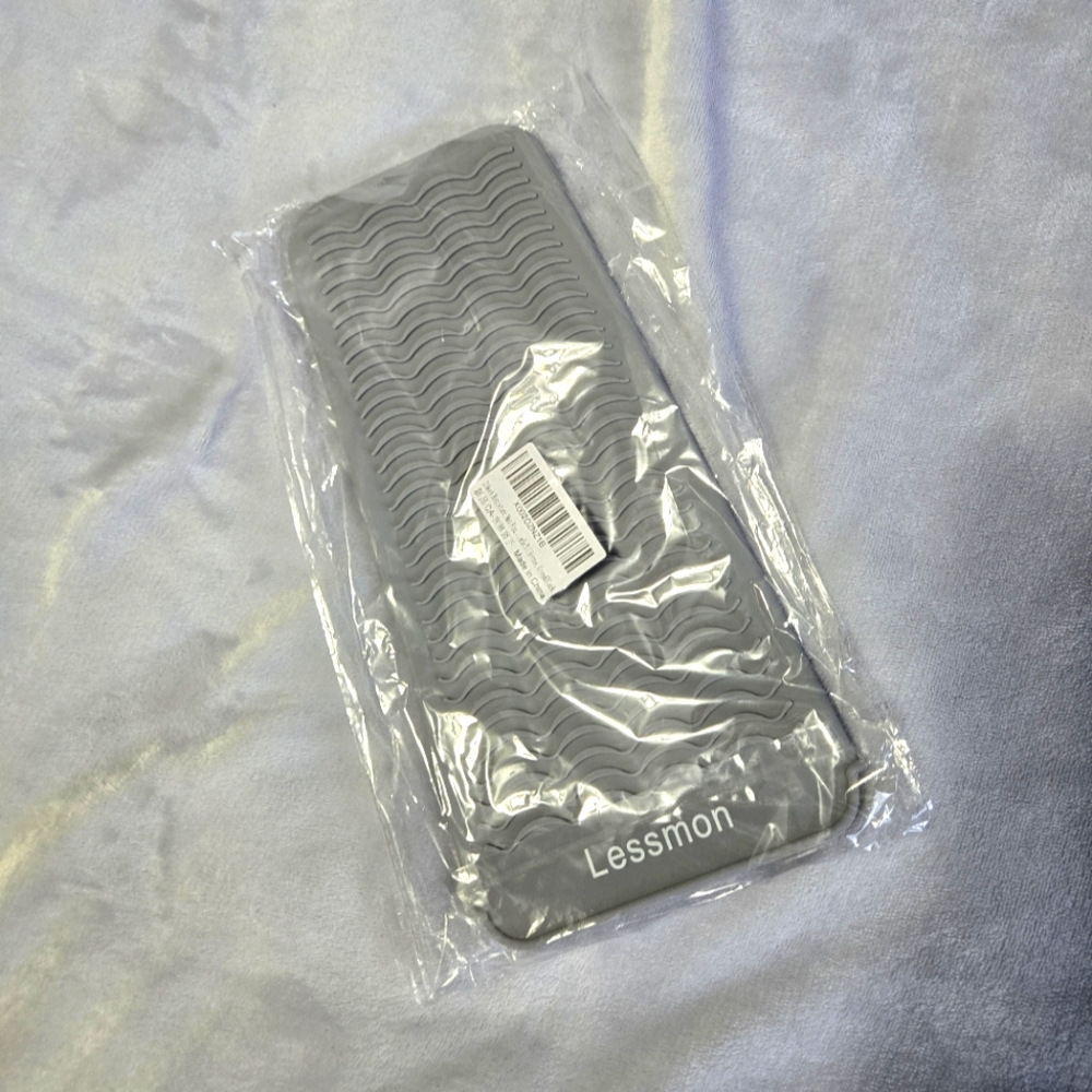 🟢 Heat resistant styling tool pad and pocket - grey